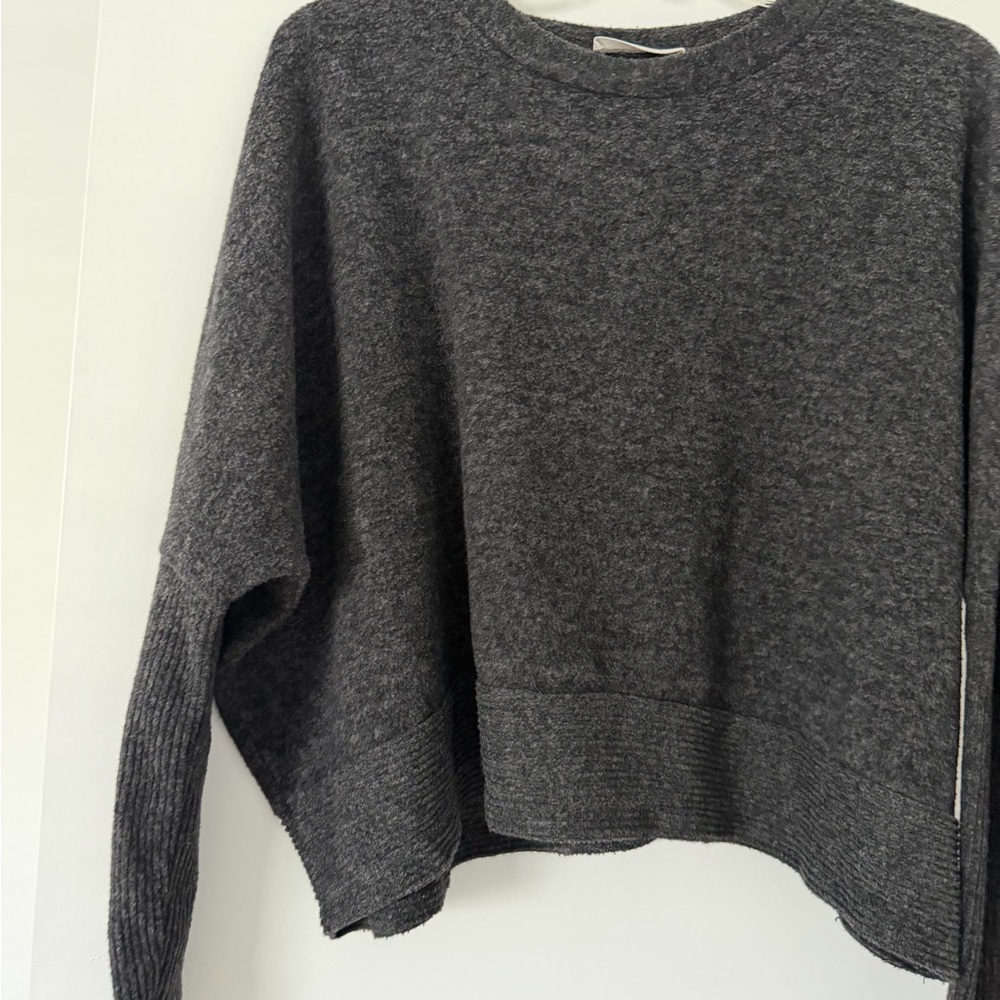 Zenana Outfitters Charcoal Crewneck Sweater